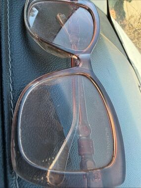 CHANEL Oversized Translucent Tortoiseshell Frames - Brown